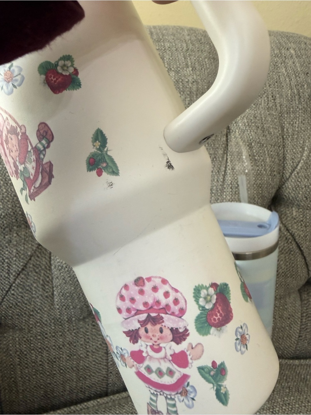 Stanley Travel Mugs - Floral Strawberry Print & Pastel Blue Ombre - Picture 3 of 7